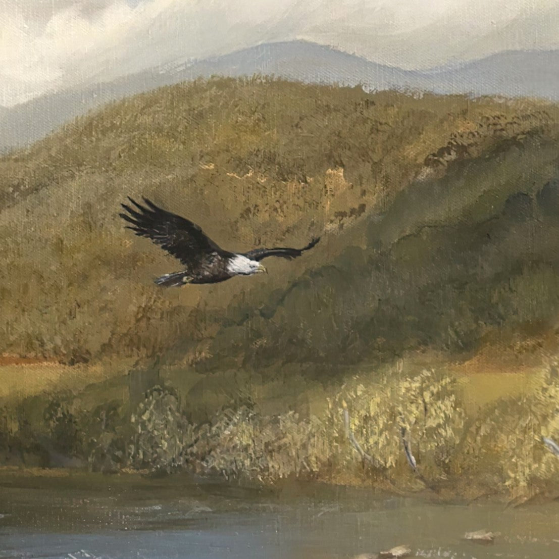 Three Wooden Crosses - Eagle Panel - Fine Art Poster