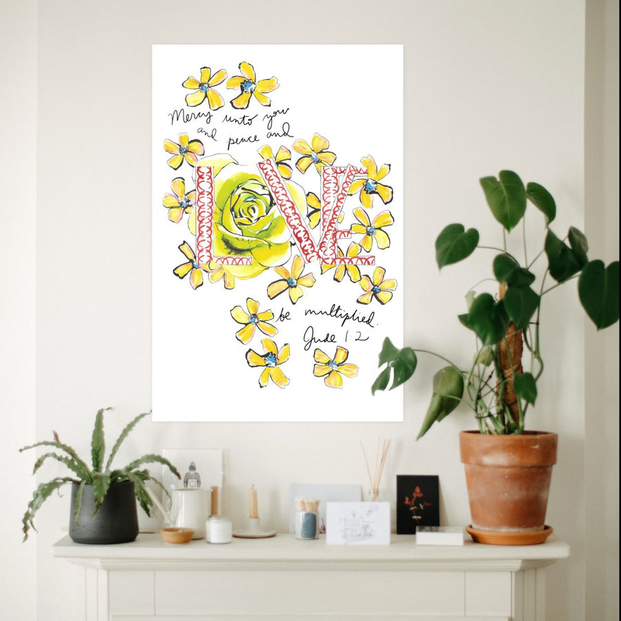 "Mercy and Peace and LOVE" Fine Art Print