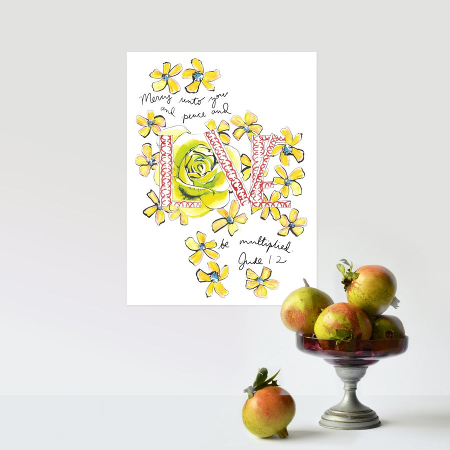 "Mercy and Peace and LOVE" Fine Art Print