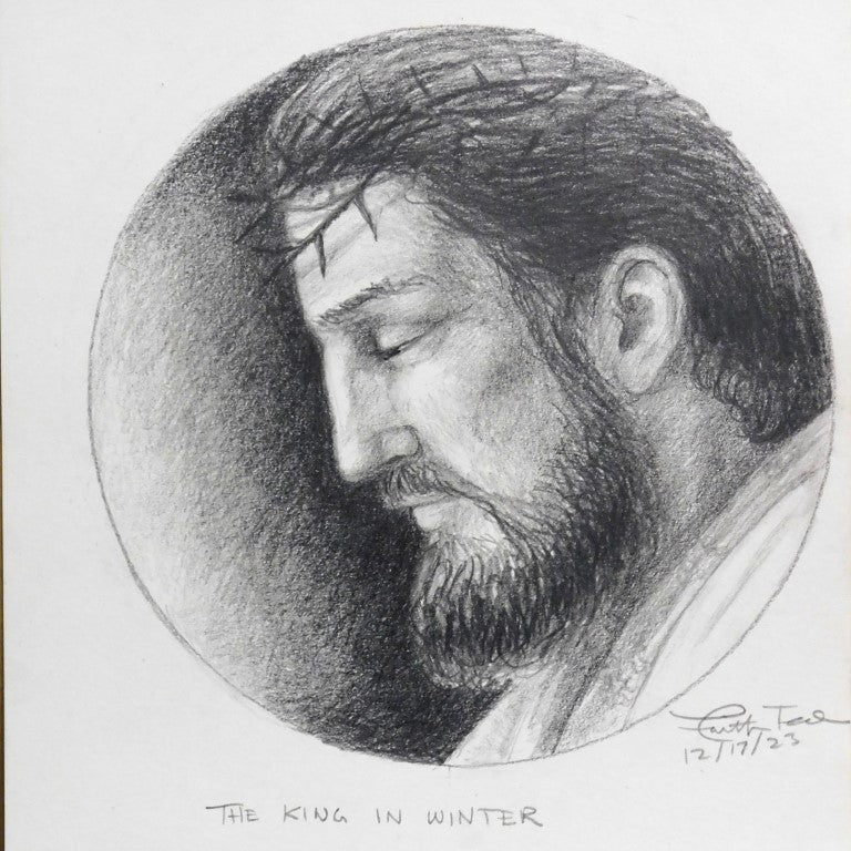 The King in Winter I - Original Pencil Drawing
