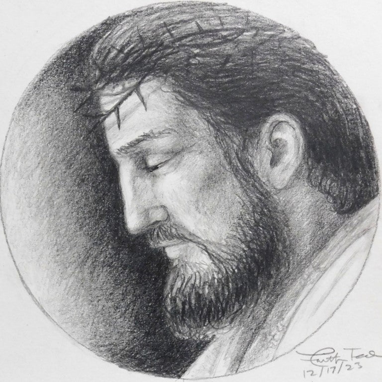 The King in Winter I - Original Pencil Drawing