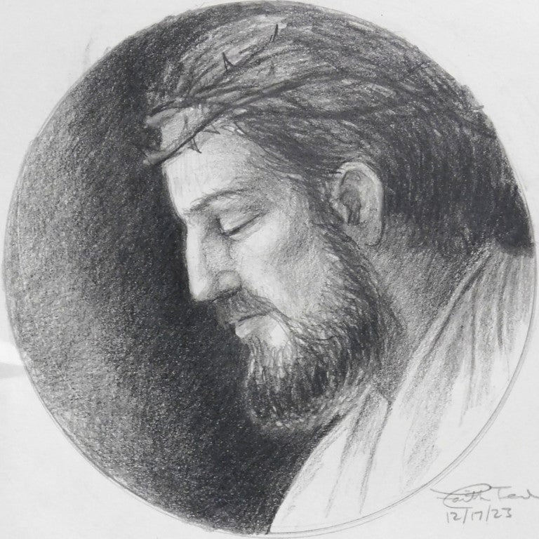 The King in Winter II - Original Pencil Drawing