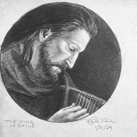Thumbnail for The King in Exile I - Original Pencil Drawing