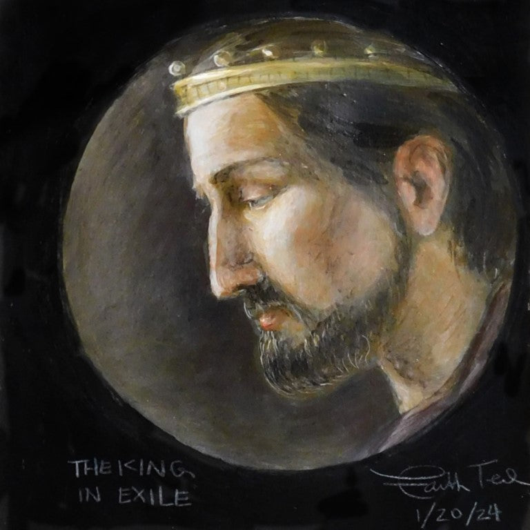 The King in Exile III - Original Acrylic Painting