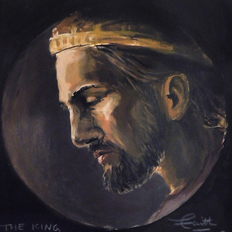 The King in Exile II - Original Acrylic Painting