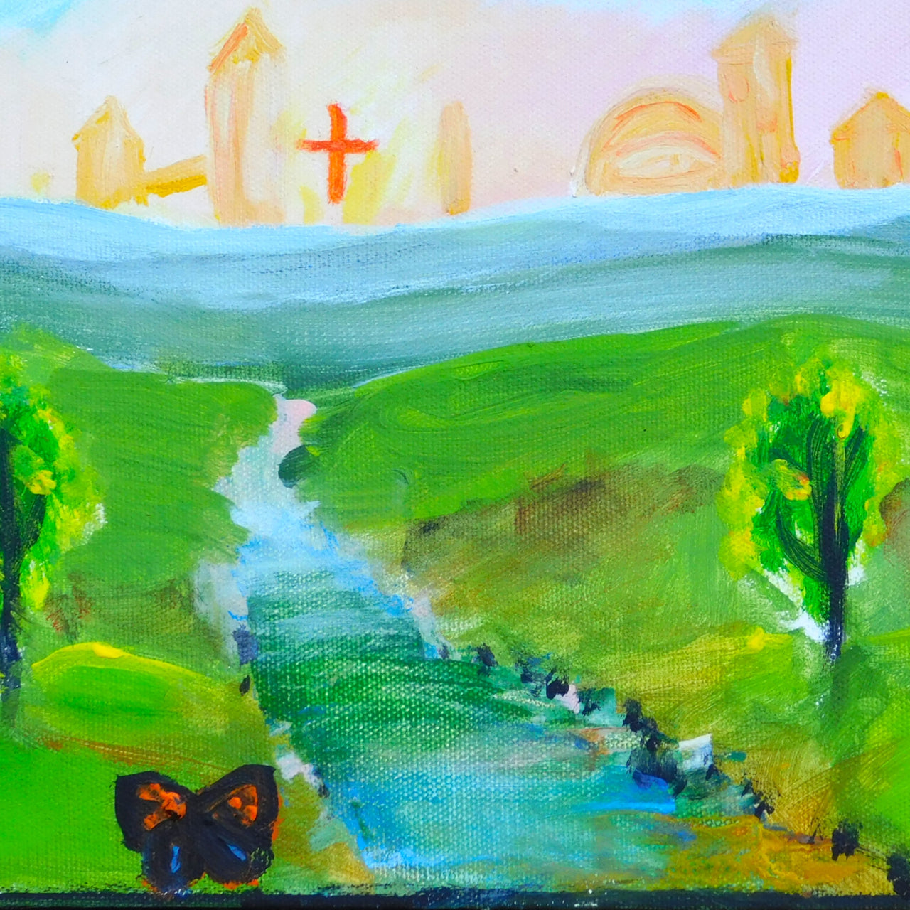 Color Study for Sweet Beulah Land - Original Canvas Painting