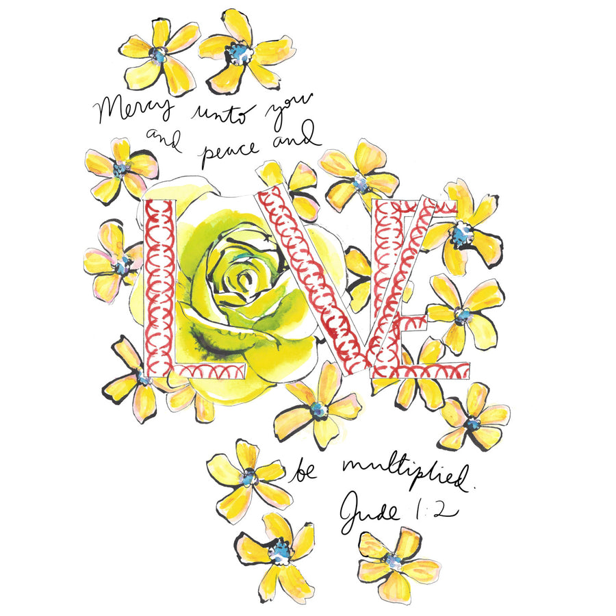 "Mercy and Peace and LOVE" Women's Crew Neck Tee